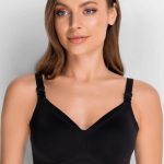 Безшовний бюстгальтер для годування 7087-076 black