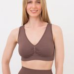 Безшовний бра-топ з пуш-ап UP-00002141 deep taupe