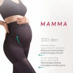 Колготки для вагітних з еластичними шортиками Mamma 100d