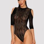 Ажурне боді з відкритими плечима B130