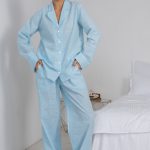 Бавовняна піжама в смужку Arctic Strip HL0073-34-69 blue