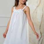 Бавовняна сорочка з мереживом Ameli HL0064-02-20 white