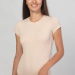 Бавовняне боді з короткими рукавами 7100 beige