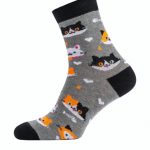 Бавовняні шкарпетки з принтом RFT RT1312-054