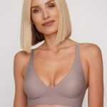 Безшовний бюстгальтер з вкладишами ГТ002БВ coffee