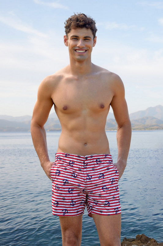 Чоловічі плавки з принтом 3839 marine