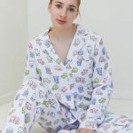 Фланелева піжама Dinoworld FL0057-20-69 white