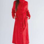 Флісовий халат на ґудзиках 1934 red