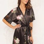 Халат з принтом 8165-6734 823 black