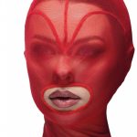 Маска-сітка з відкритим ротом Hearts Mask red/red