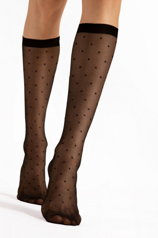 Матові гольфи в горошок Quebec G2145 15d