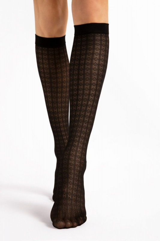 Матові гольфи з візерунком Diamond G2147 30d