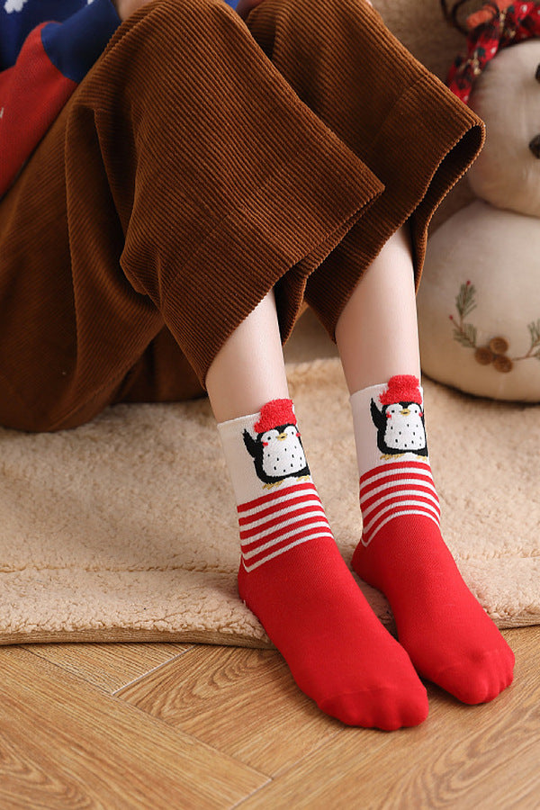 Новорічні шкарпетки HNY002 Penguin Bear No.2