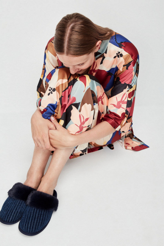 Плюшеві капці 2/50041 blue