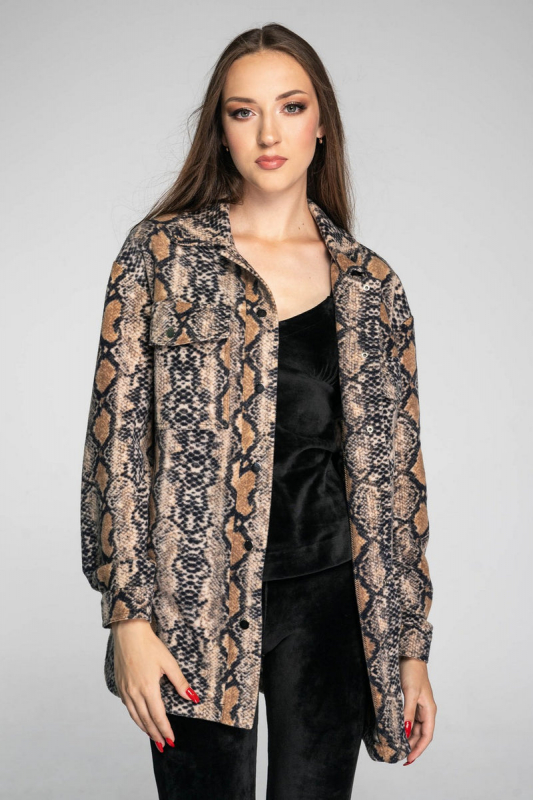 Сорочка на кнопках 1217 beige