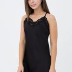 Сорочка з мереживом Helena 8011/051 UP-00000064 black