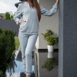 Трикотажний костюм 1423 gray/green