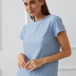 Бавовняна футболка в рубчик Valery TR0056-04-50