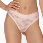 Бавовняні трусики стрінги 5113/50 Betsay rose/gray