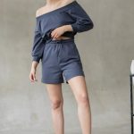 Бавовняний костюм із шортами T58-LD9+H24-LD9