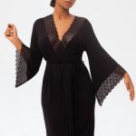 Халат з ажурним мереживом 1347/60065