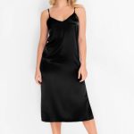 Нічна сорочка з розрізами 8180-6046 black