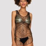 Пляжна сукня в сітку D607