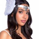 Пов’язка з крилами Feather Headband white