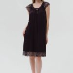 Сорочка з мереживом CB-3234 chocolate