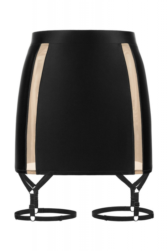 Спідниця з декоративним шнурівкою 8183-70 black