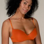 Безшовний бюстгальтер пуш-ап SLZ19801076/076C dark orange