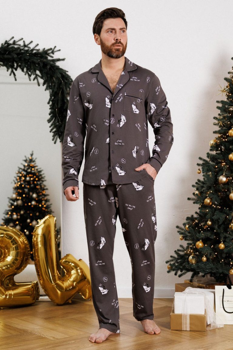 Чоловіча піжама з принтом 1608/12014