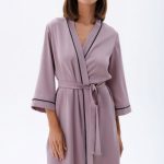 Халат з контрастним кантом 1683/65029