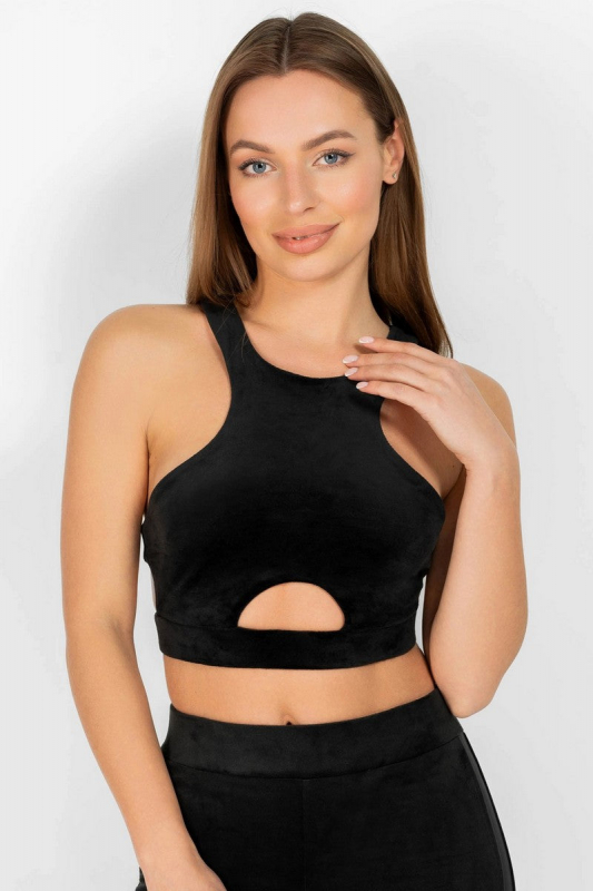Топ з велюру 8181-6298 black