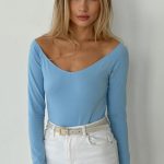 Бавовняне боді з глибоким вирізом Z19311/5 Aries blue