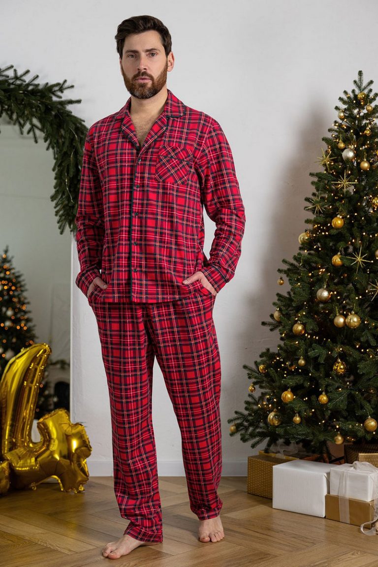 Чоловіча піжама в клітинку 1608/16914