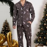 Чоловіча піжама з принтом 1608/12014