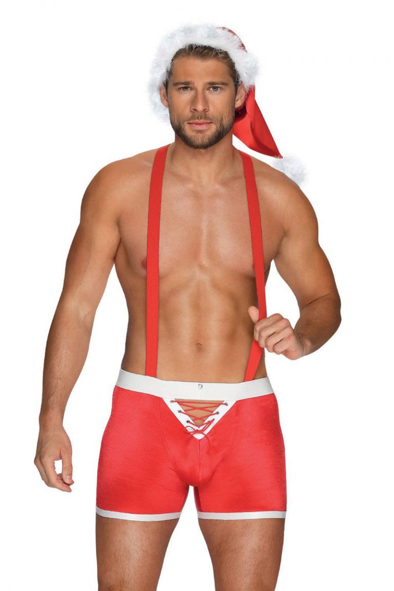 Новорічний еротичний комплект для чоловіків Mr Claus