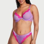 Комплект білизни з мереживом 977097086 lilac