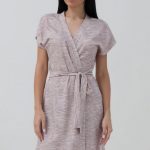 Короткий халат з бавовни 1157/16507