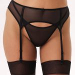 Пояс для панчіх з мікросітки 6228 black