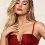 Бюстгальтер балконет з пуш-ап 808-015 marsala