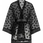 Халат-кімоно з мікросітки 8185-6773 black