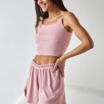 Піжама з віскози з шортами 0314/313 powder