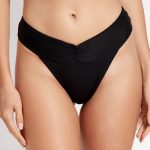 Плавки бразиліана з драпіруванням 999-221 black