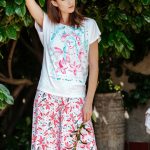 Трикотажна піжама з квітами LNS 505 2 A20