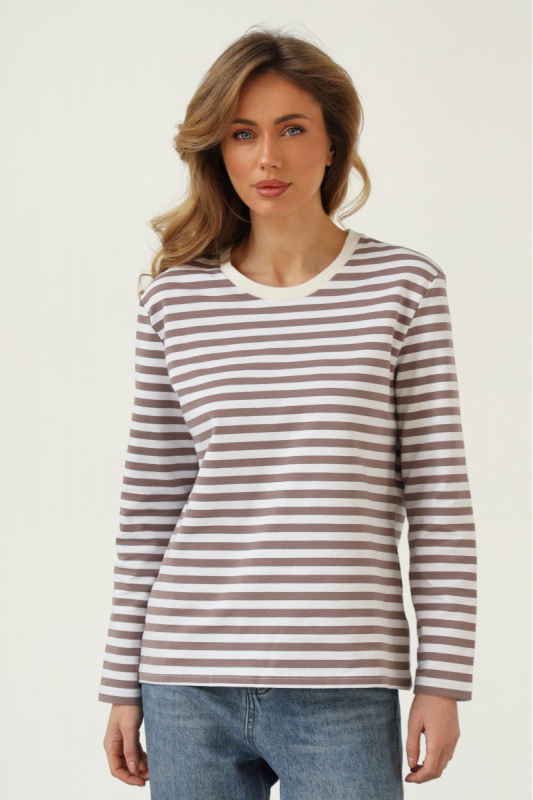 Бавовняний світшот у смужку 24023