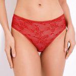 Кружевные трусики слип 7008-34-1 red