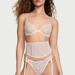 Пояс для чулок + трусики 348015503 white