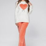 Домашний комплект с сердцем 1322/1 peach